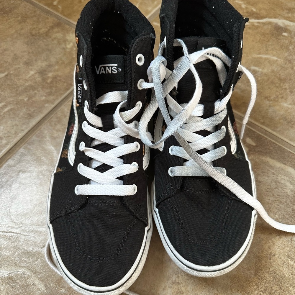 VANS Girls/missy 3 High Top Floral/flower - Kids | Color: Black/Brown | Size: 3